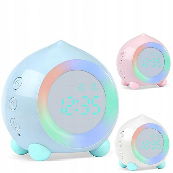 Elektronisk klocka väckarklocka Bluetooth 7 färger