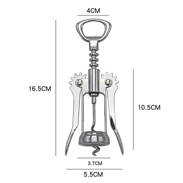 Viinipullonavaaja Olutpullonavaaja Monitoiminen Sinkkiseos Kellosuun Samppanjapullonavaaja Ruostumaton Teräs（hopea）