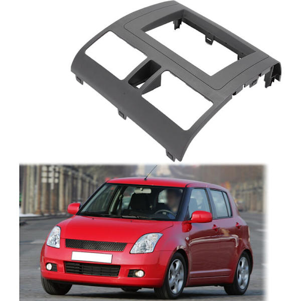 2 DIN ABS Center Console CD Panel Cover Auto Adjustments Replacement för Suzuki Swift 2004-2010