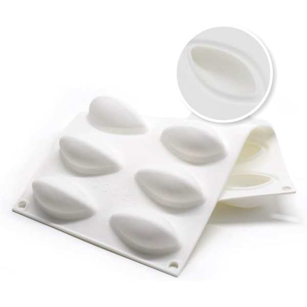 Quenelle silikoneforme Havskaller Kageform Quenelle form Form Fransk dessert