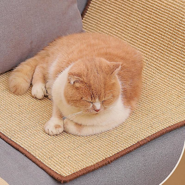 Katt Repbräda Sisalmatta Katt Rep För Vässa Klor Skrapa Katter Katt Leksaker Stol Bord Soffa Mattor Möbler Skydd（S 30X40CM)