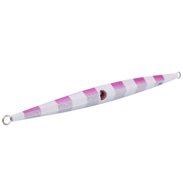 Metal Fishing Lure - Fast Sinking, Ideal for Artificial Simulation Casting and Slow Jigging, White and Purple Tackle Bait