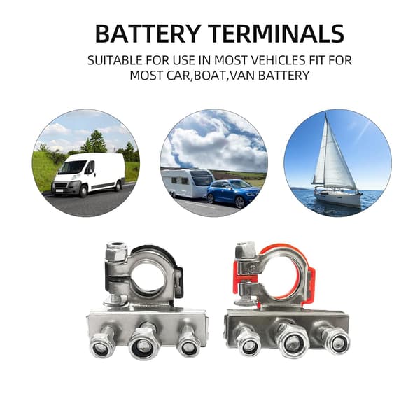 12V 3-vägs batterianslutningskontakt