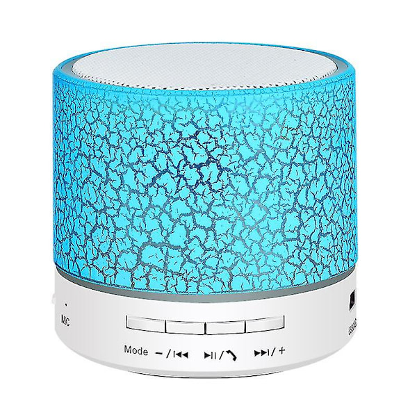 1 stk. Crackle Tooth Speaker LED-lys opp Mini trådløs lyd