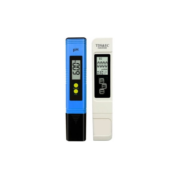 LMLY vattenkvalitetstestare, pH-mätare med 0,01 hög noggrannhet, TDS+EC+ termometer för dricksvatten, akvarium, pool, spa (blå)