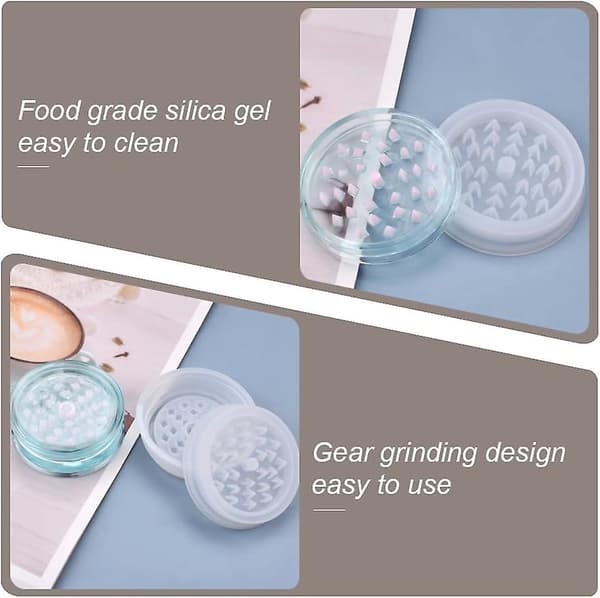2 stk. Urtemølle Silikoneform Grinder Silikoneharpiksform med Effektiv