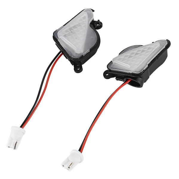 2x 6500k Vita Led Under Side Mirror Light Puddle Lamp För Skoda Octavia Mk3 5e 2012-2017 Superb 2（Svart）