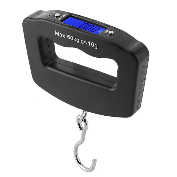 Digital fiskevægt bagagevægt 110Lb/50Kg elektronisk digital vægt, bærbar hængende hoo