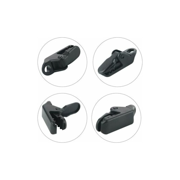 LMLY 50 st klämmor presenning klämmor tält klämmor plast klämmor plast tält presenning klämmor tält snäpp camping baldakin klämma svarta klämmor