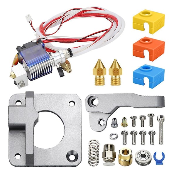 3D-skrivare Aluminiumlegering Extruder Aluminiumblock 1,75 mm 3 mm Fjärrkontroll för Cr10