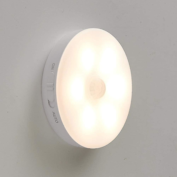 Nytt skåpsljus med rörelsesensor, nattljus USB-lampor Uppladdningsbar LED-lampa Intellig gåva