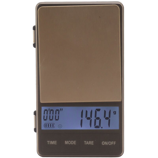 Liten kaffeskala, känslig, exakt, 1000g till 0,1g, digital fickkaffeskala med timer tara-funktion