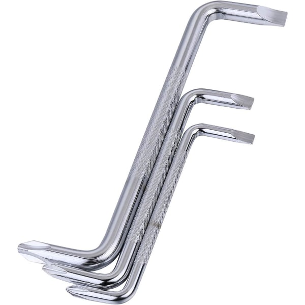 3 stk. Offset skrutrekkersett rett vinkel Phillips skrutrekker, flatt hode