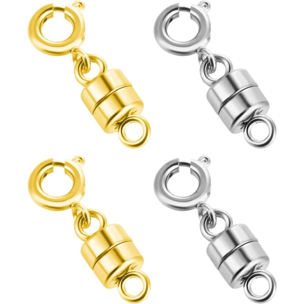 925 forsølvet 18k magnetisk halskæde låse og lukninger Magnetiske smykker låse konnektor Låse magnetiske smykker låse omformere til smykker Br