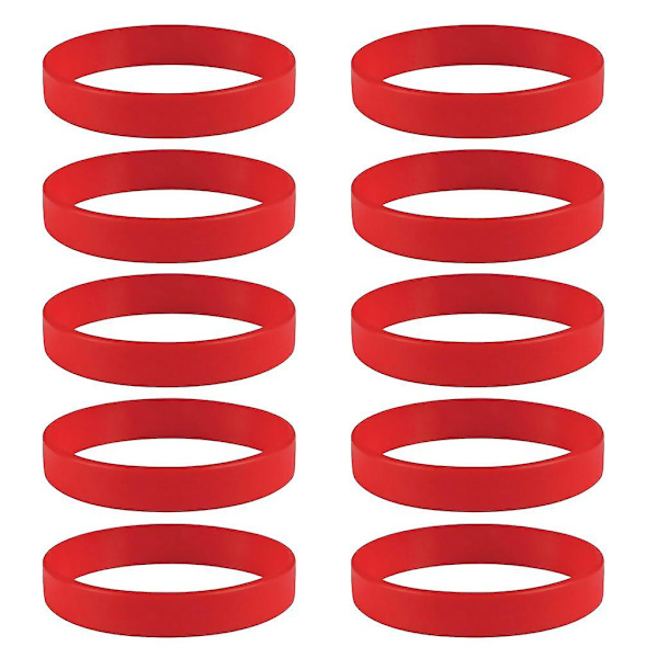 30 st/förpackning tomma silikonarmband mode gummiband