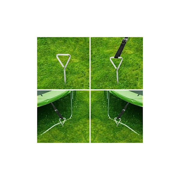 JHTPL Trampolinankare Set 4 st Trampolin Fixering Spiralankare Spikar för Trampolin Gunga Gazebo Playhouse. DOPA utomhusleksakstillbehör