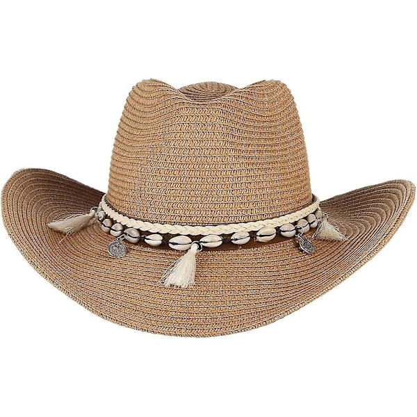 Dame Halm Cowboyhatt Visor Strandhatt