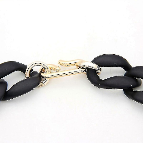 Halsband Kvinnor Akryl Chunky Kedja Statement Länk Halsband Stort Mode