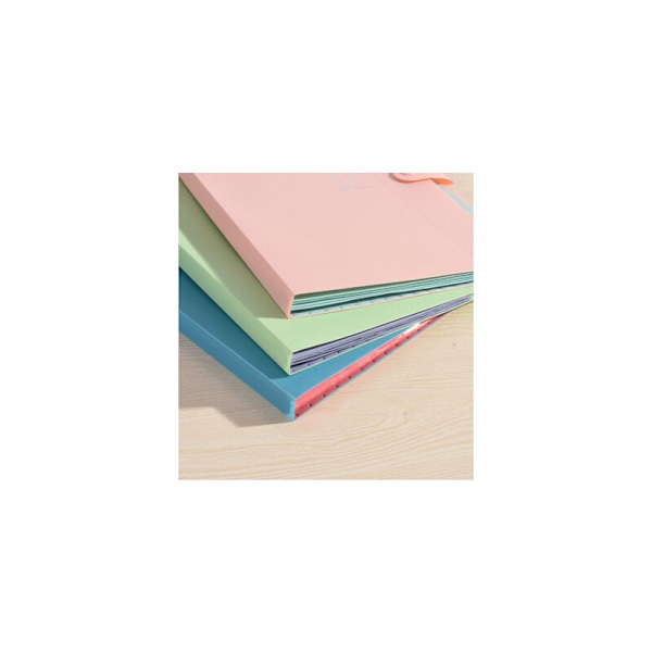 Candyfärgad söt expanderande mapp, 5 flikig fickmapp organiser, alfabet bärbar mapp skola (Teal)