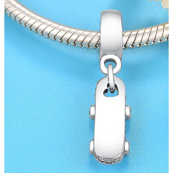 Skateboard Dangle Pendant Charm Perler Smykker Armbånd
