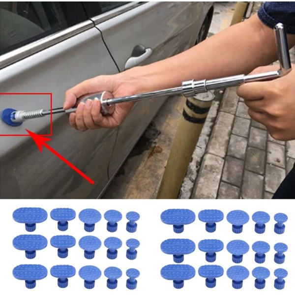 30 st Car Body Dent Removal Pull Tabs Lackfria Reparationsverktyg Lim Dragflikar