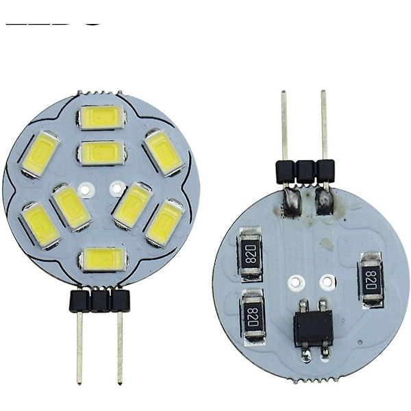 10 stk. G4 9 LED SMD 5730 12V AC/DC dobbelt kanal base indbygget loft indbygget LED pærer 20W halogen pære erstatning