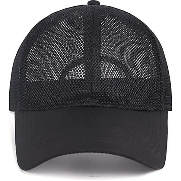 Oversized baseball mesh cap, åndbar cool løbehætte, justerbar sommerhat til store hoveder