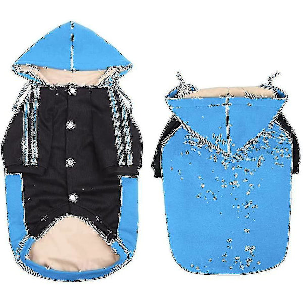 Varm hættetrøje til små og mellemstore hunde, katte og hvalpe - Vinterfrakke, jakke, kæledyrstøj, vest [gratis forsendelse]
