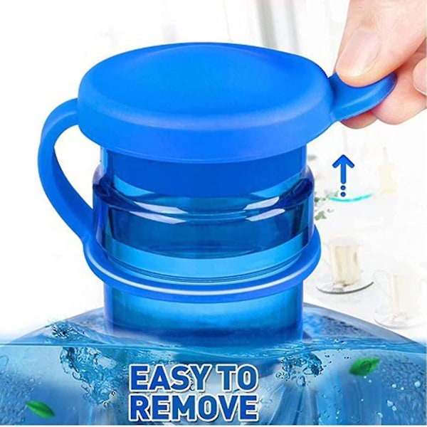 5 Gallon Water Jug Cap, Reusable Silicone Cap With Hanging Loop Leak, Spill Proof Resistant Replacem