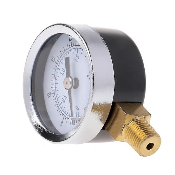Trykmåler 0-30psi 0-2bar Lavtrykshydraulisk Måler Dobbeltskala