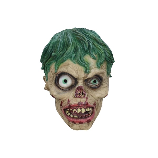 Halloween Skräck Variation Grön Latex Mask Huvudbonader Maskerad Cosplay rekvisita