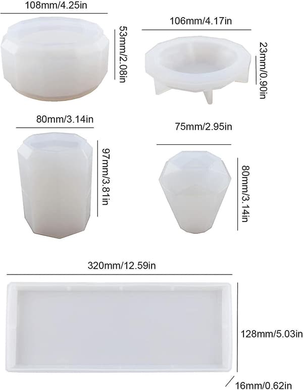 Badeværelsestilbehør Resin Mold Silikone