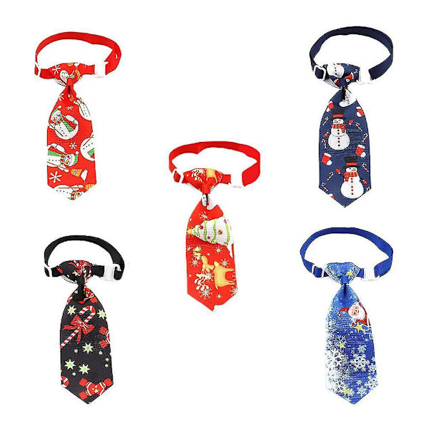 5 st jul katt slipsar husdjur halsband husdjur kläder tillbehör blandade färger