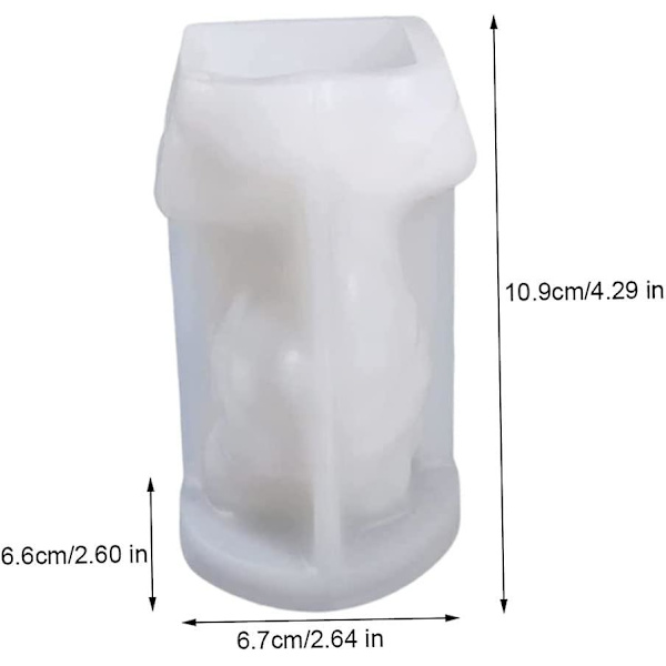 Beibei - Kvinnokropp Gjutform Venus Ljus Doftande Silikonform 3d Diy Vax Ljustillverkningsverktyg För Bröllop Födelsedag Jul