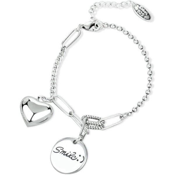 Alla hjärtans dag Kärleksarmband Män Kvinnor Minimalistisk Design Vintage Circle Letter Heart Ornament Armband
