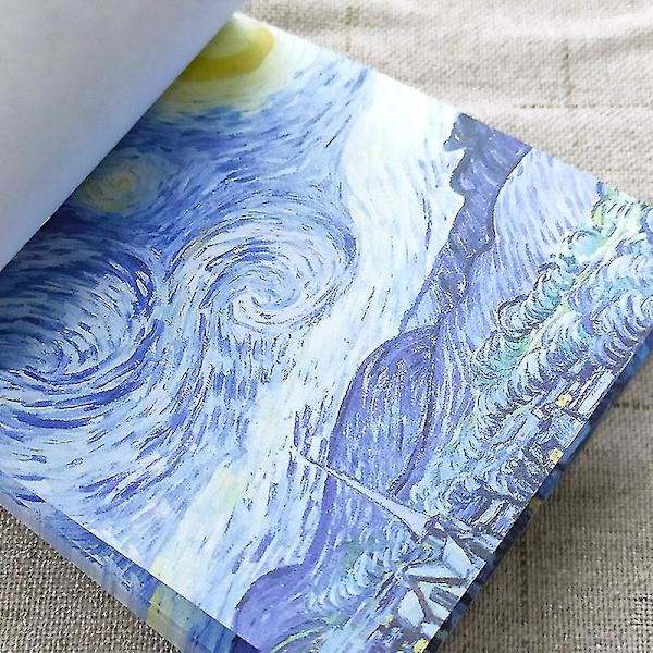 Van Gogh kontorsmaterial | Skolmaterial anteckningsblock | Brevpapper Van Gogh Dagbok - Memo -（8）