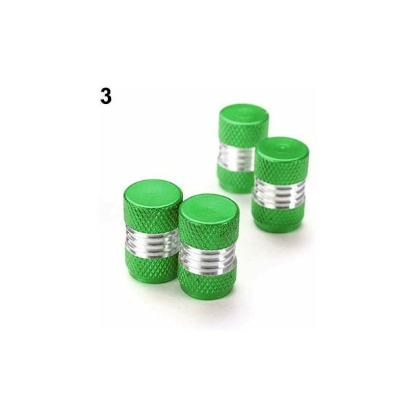 Ventilhattar, 4 st/set Universal Light Color Aluminiumlegering Däck Däck Luftventil Stamventil CHAM
