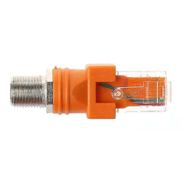 F-hun til RJ45-han koaksial fatningsadapter RJ45 til RF-kontaktkonverter