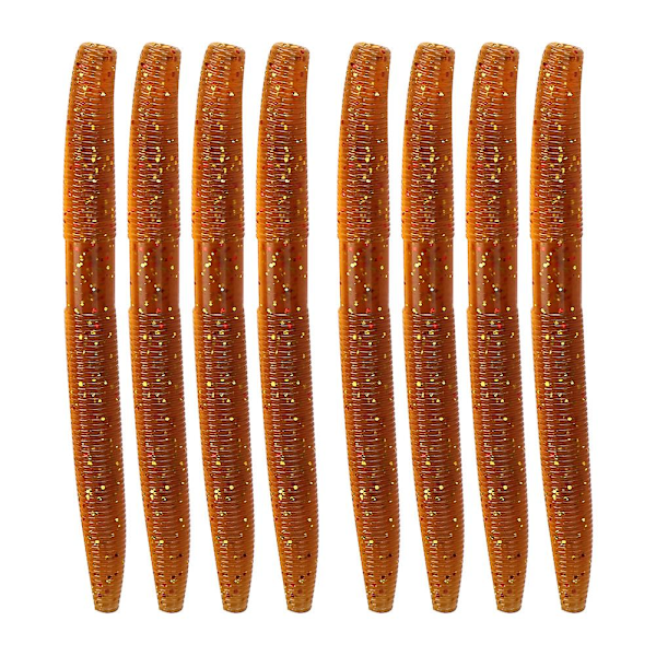 8PCS AR24 10cm/6.5g Myk Mark Soft Worm Fisking Agnet Kunstlivaktig Simulering Lokke Tilbehør #3