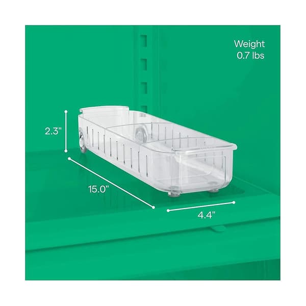2-pack Kylskåpslåda Förvaringsbox Köksfrysfack Förvaringsbox Diverseförvaringsbox (Transparent)
