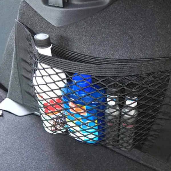 4X bagagenät för bagageutrymme, elastiskt nät för bagage, förvaringsnät för bil, organiseringsnät för bagageutrymme, 25 x 40 cm
