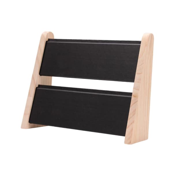 Træ Halskæde Display Stativ Rack Smykker Bordplade Display Board Sort
