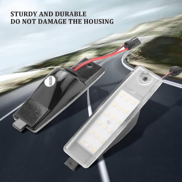 Hvit LED-nummerlys for bilskilt - reservedeler til biltilbehør