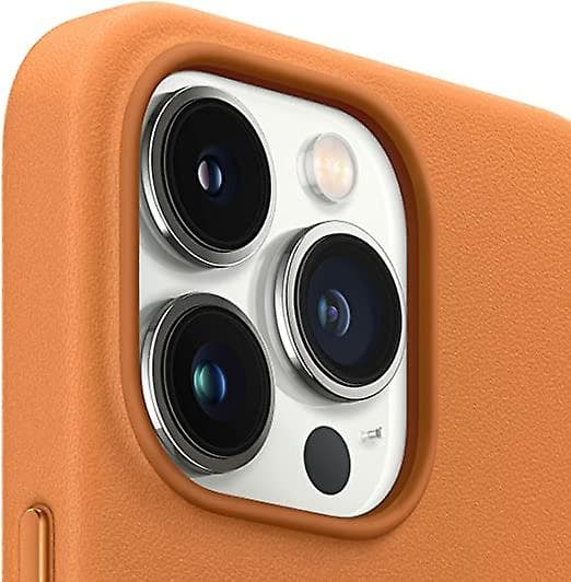 Dww-Orange Apple Läderfodral med (för iPhone 12 Pro Max)