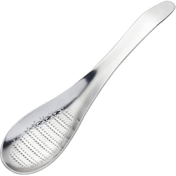 Rostfritt stål vitlök/ingefära rivjärn kvarn zestsked 1 st, silver)