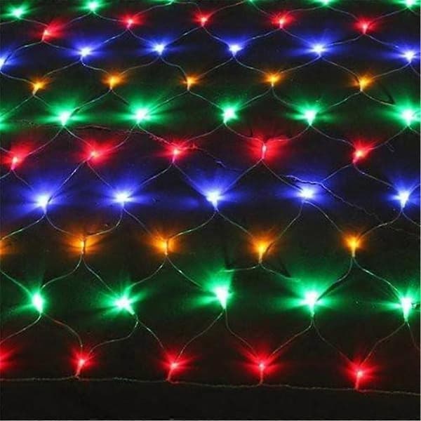 3x2m LED Lysnet til Jul, 8 Farveskiftende Programmer Vandtætte Lys