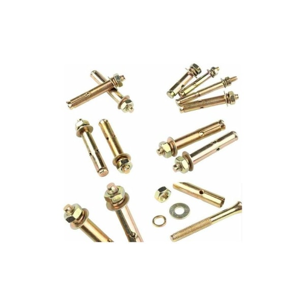 TULKL 8 st expansionsbultar - Metall expansionskruvbultar pluggbultar M10120 DOPA