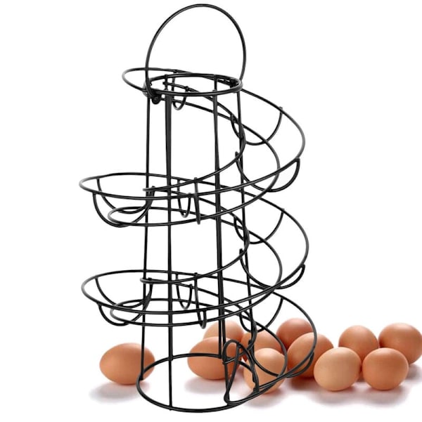 Kök Kreativ Praktisk Äggställ Spiral Äggkorg