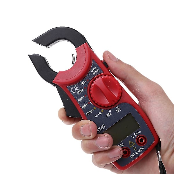 Lcd Digital Voltmeter Amperemåler Ohmmeter Multimeter Volt Ac Til Dc Tester Klemme Mig