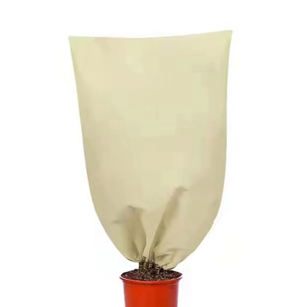 80x120cm växtskydd vinter skyddskåpa växtskydd vinter skydd växter jumbo skydd vinter skydd tält (beige)